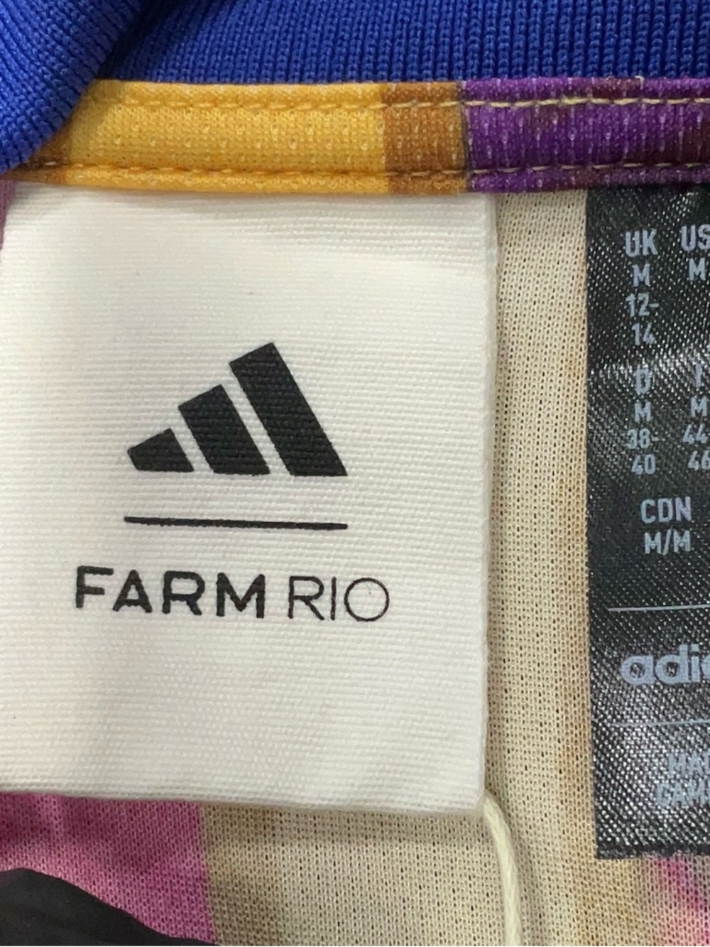 Adidas x FARM Rio Stripes Of Paradise Bold Pink Dress - Picture 5 of 5